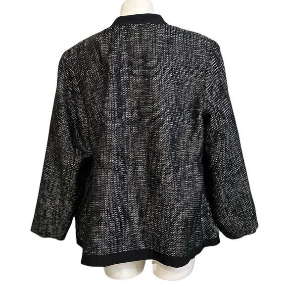 Avenue Studio blazer plus size 16 black heathered office business casual fall -1 - Picture 4 of 6